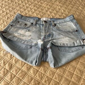 One teaspoon bandits low-waist denim shorts